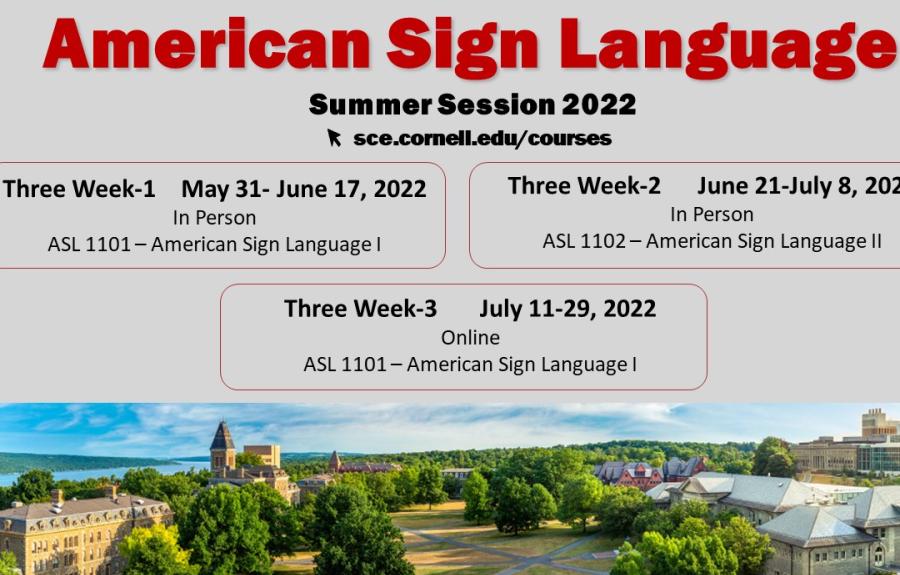 American Sign Language Summer Session 2022