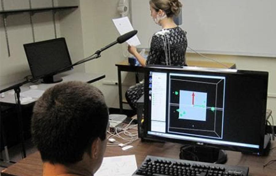 Researchers in the Phonetics Lab