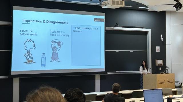 Yifan Wu presenting at ELM 2024