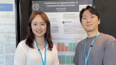 Chloe Kwon and Youngdong Cho at JK31: 31st Japanese/Korean Linguistics Conference