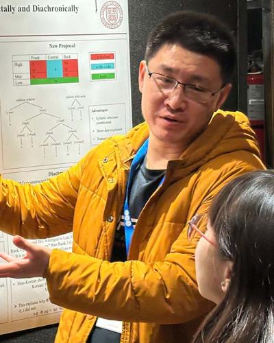 Grad student Yexin Qu at the 2024 LSA Annual Meeting