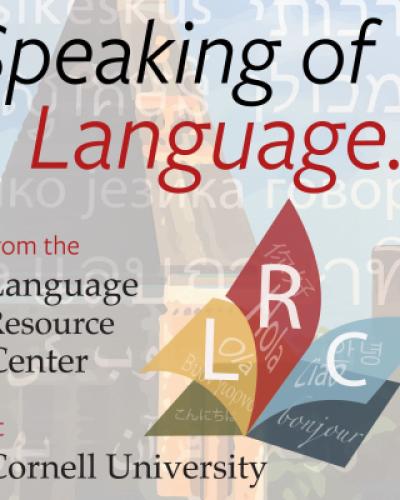 Logo for Language Resource Center Speaking of Language podcast